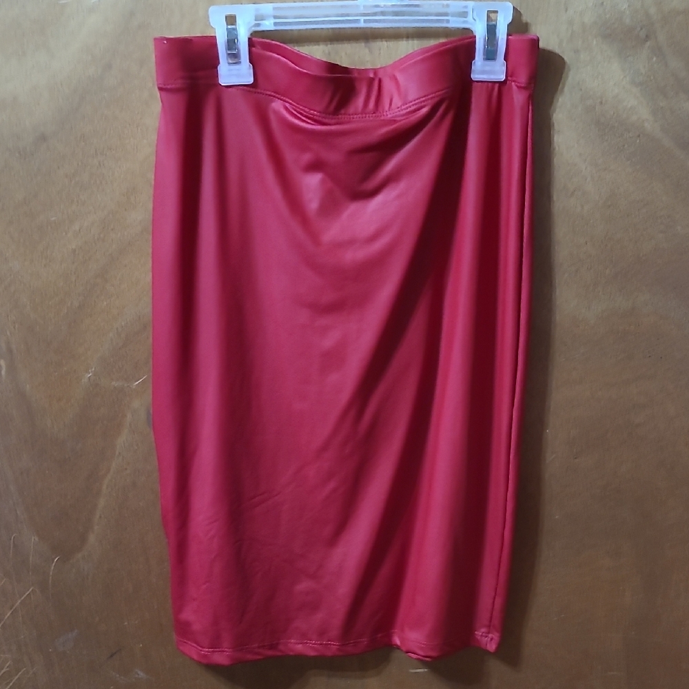 Elegant Red Women's Skirt